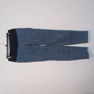 Asos Maternity Elastic Waistband Light Wash Jeans